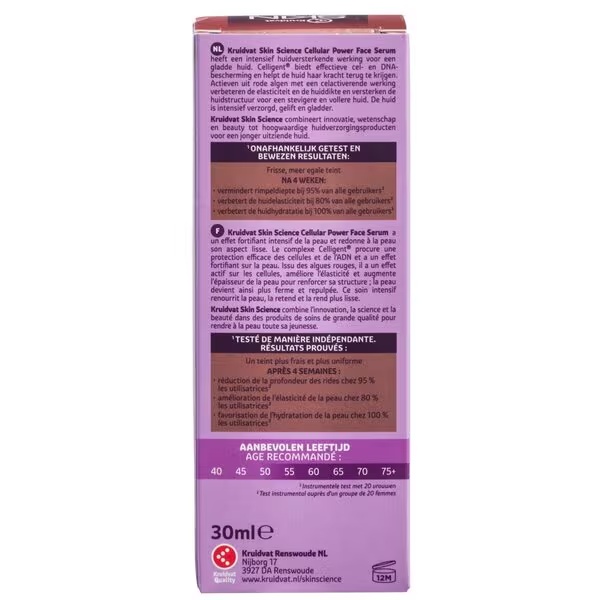 Kruidvat Skin Science Cellular Power 55+ serum za lice<br>30ml - Zrela koža