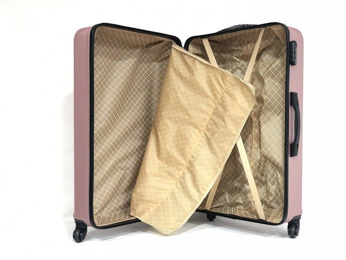 Set di valigie CELIMS da 6 pezzi - ABS - Oro rosa - 4 ruote girevoli a 360°