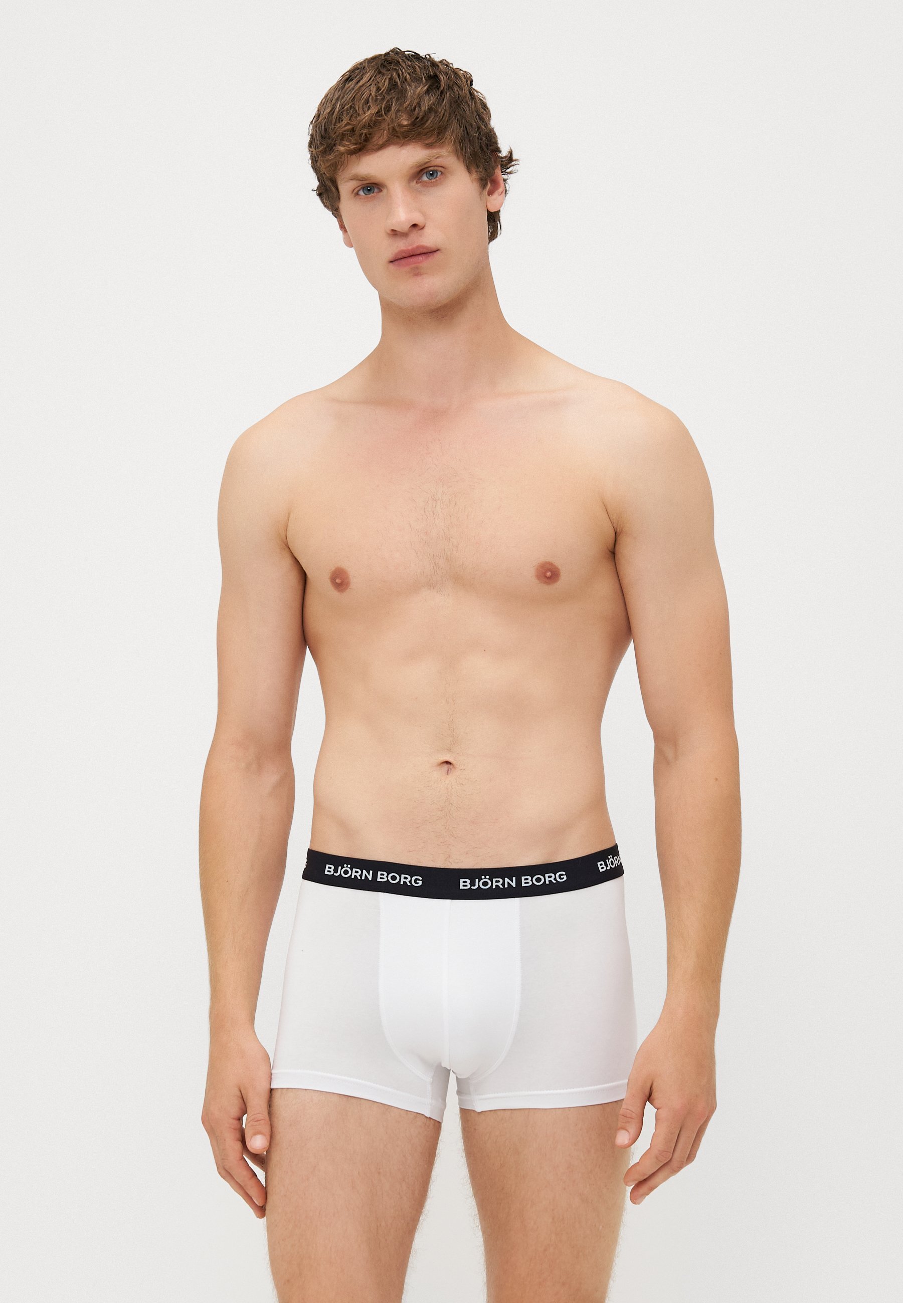 Björn Borg TRUNK 3-PACK - Boxershorts - wit/zwart/donkerblauw