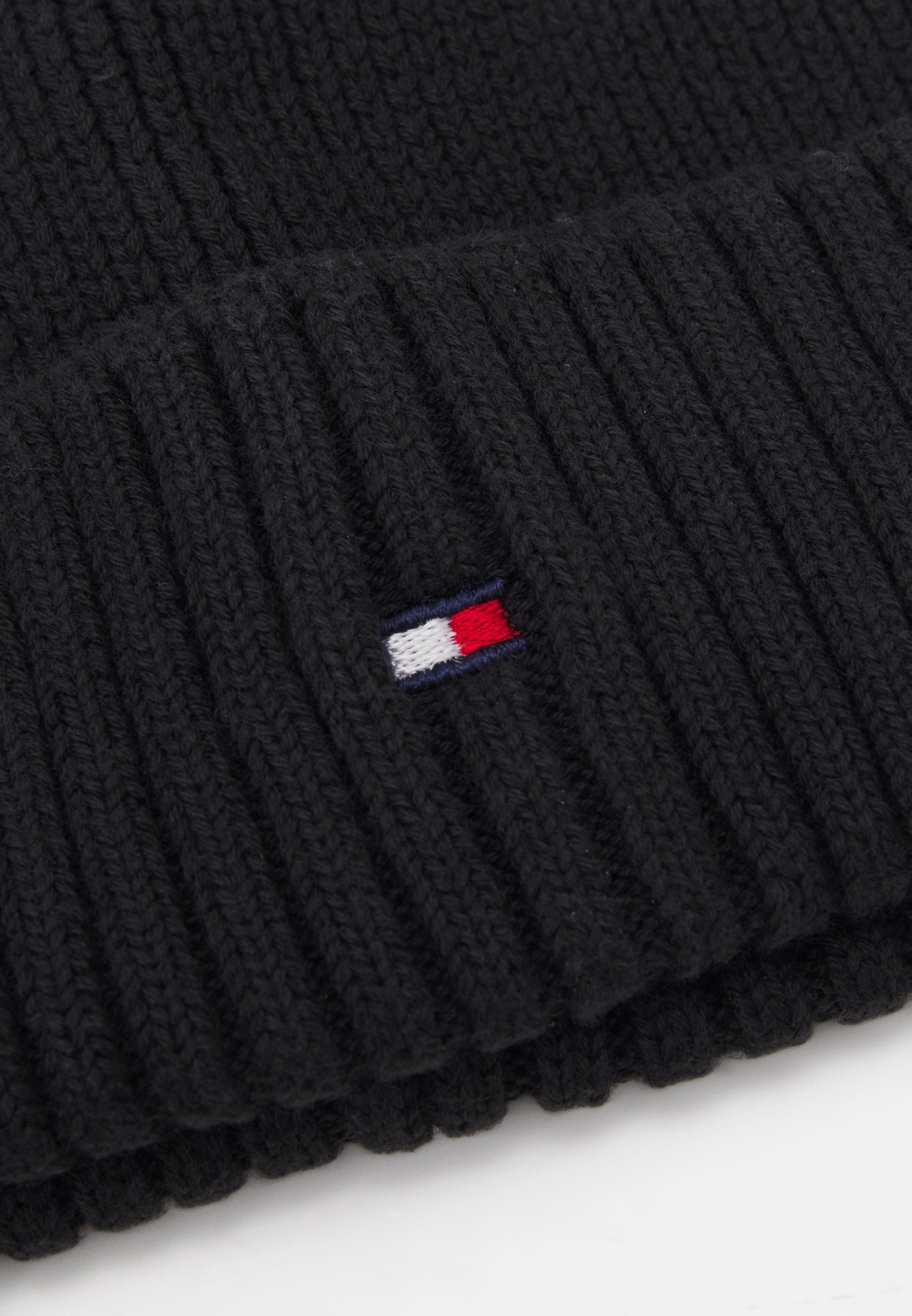 Bonnet Tommy Hilfiger à petit drapeau unisexe - Noir