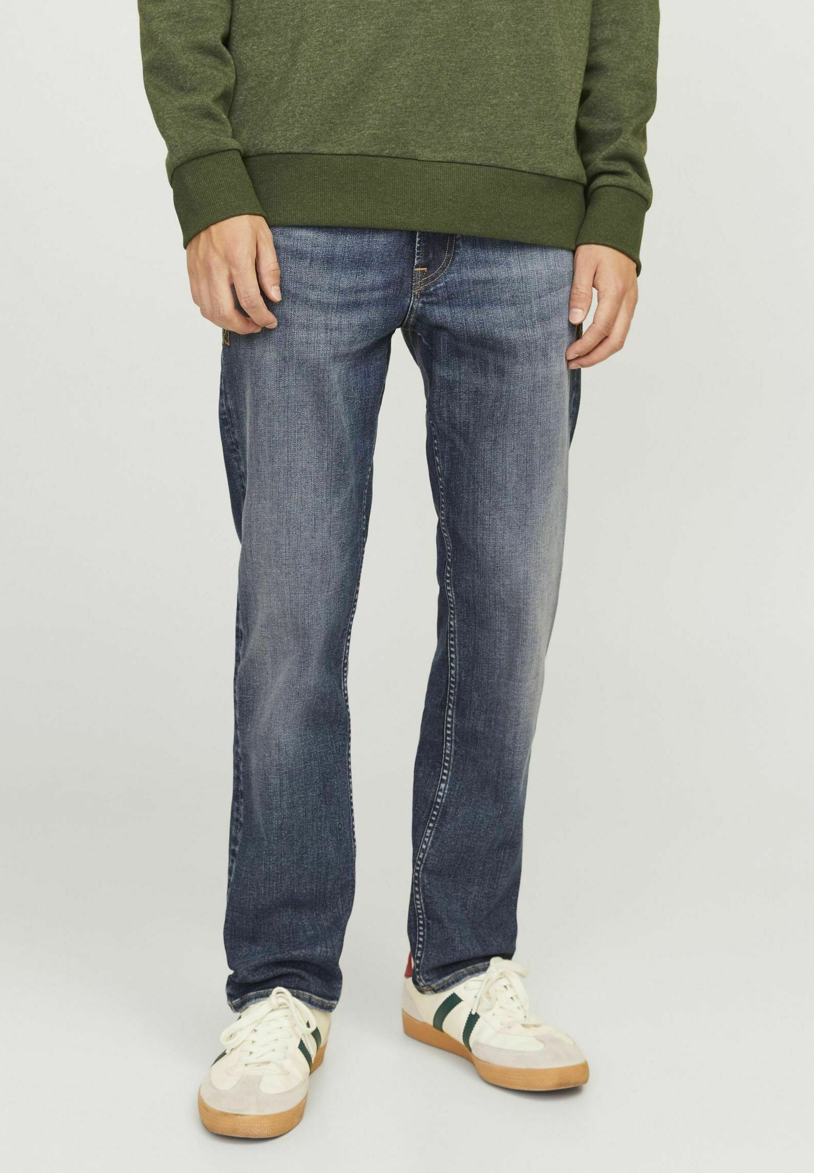 Jack & Jones JJICLARK - Rechte jeans - blauwe denim