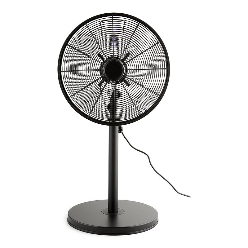 Energiezuinige vloerventilator 40 cm zwart, design