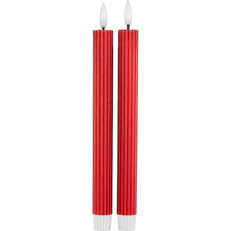 Vie Selected Crown-lampor 2-pack 24 cm LED-rill röd