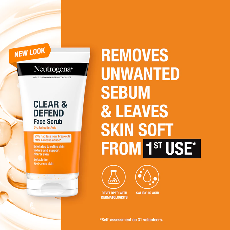 Peeling de ácido salicílico Neutrogena Clear & Defend