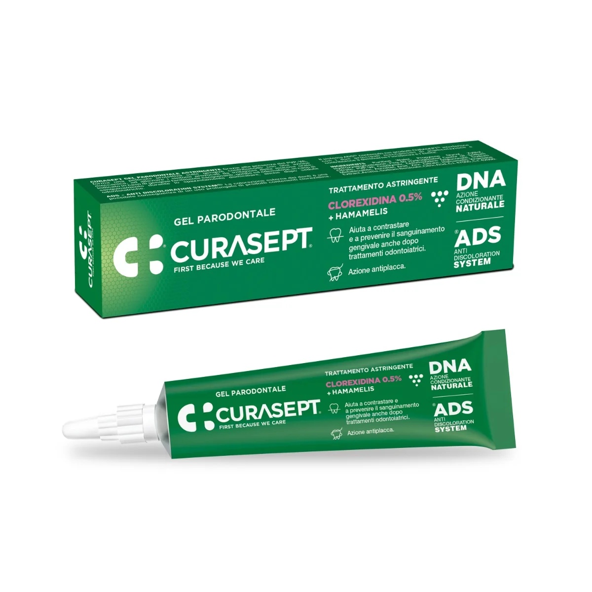 CURASEPT Curasept Ads adstringerende parodontale gel 75 ml Chlorhexidine 0,5 + Hamamelis