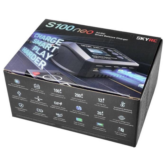 Chargeur de modélisme - SKYRC - S100 Neo - 200W - 12A - AC/DC