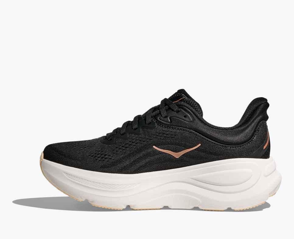 HOKA Bondi 9 Schwarz / Roségold