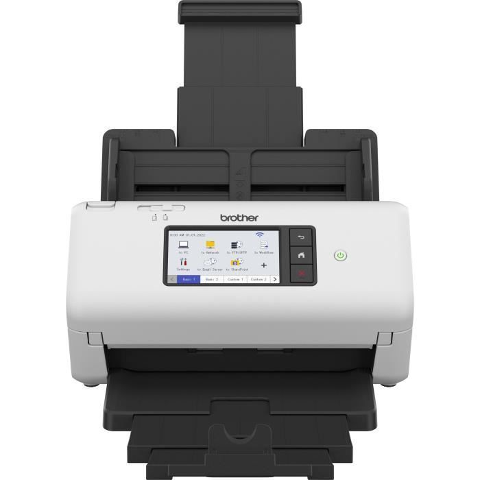 Scanner de documents - BROTHER - ADS-4700 - Recto-verso - Ethernet/Wi-Fi/Wi-Fi Direct - 40 ppm/80 ipm