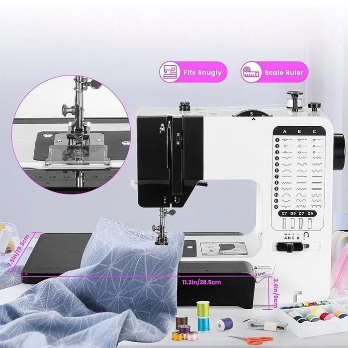Máquina de costura doméstica mecânica robusta com 38 programas 738-38