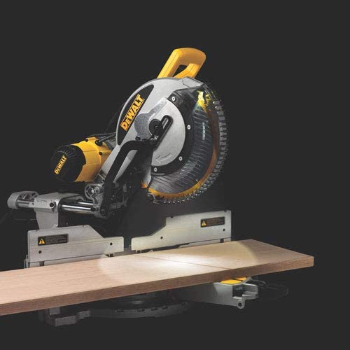Serra de esquadria deslizante de dupla inclinação DEWALT DWS780 de 12 polegadas (DWS780), preta