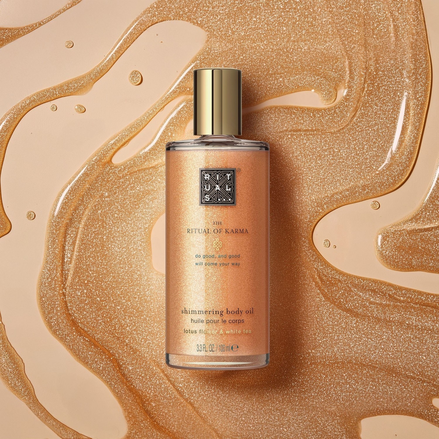 Rituals-vartaloöljy “The Ritual of Karma” hohtava vartaloöljy – 100 ml