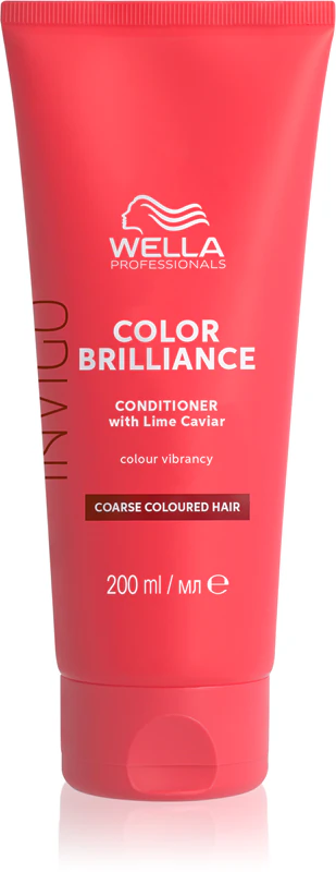 Condicionador Wella Professionals Invigo Color Brilliance para cabelos grossos, ásperos ou cacheados com coloração.