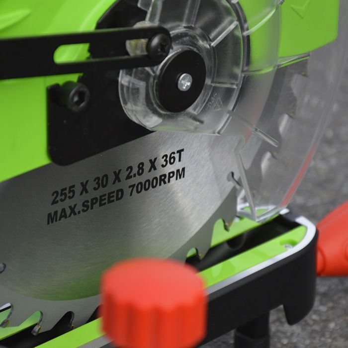 Scie à onglets radiale 1800W - Lame 254mm 36 dents - Constructor