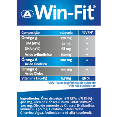 Win-Fit-kapselit Sydänterveys Omega 3-6-9 30 kapselia