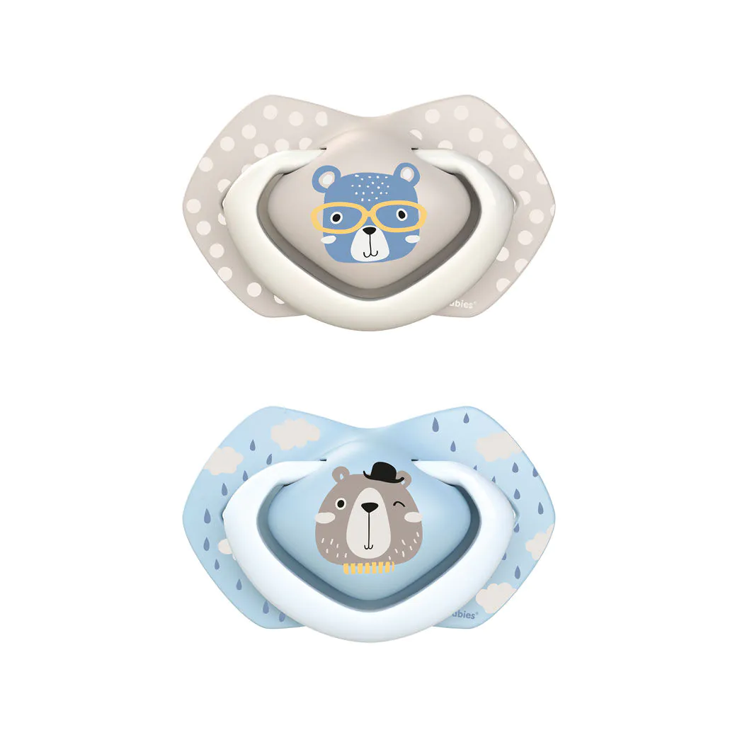 Canpol Babies Smoczki Silikonowe Bonjour Paris Symetryczne 0-6M