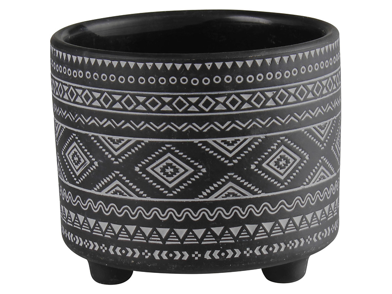 Osłonka na doniczkę Evert 17 cm czarna