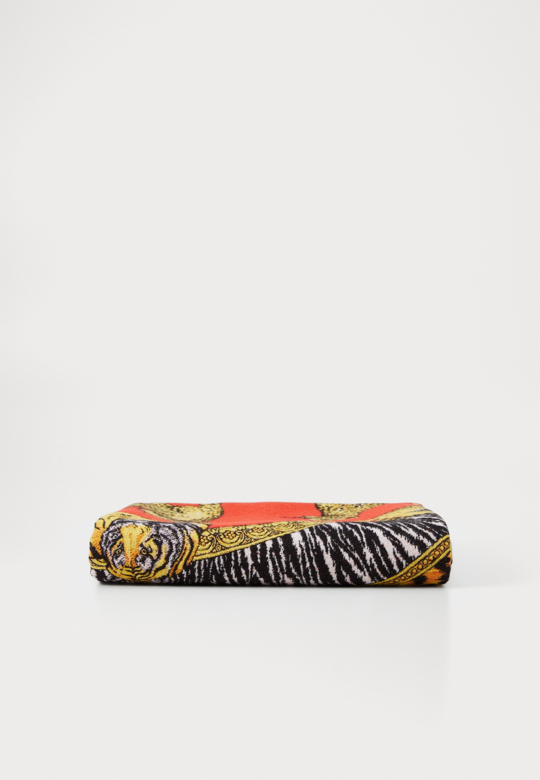 Coperte a quadri Versace con gatti selvatici - Plaid - rosso rossetto/mora