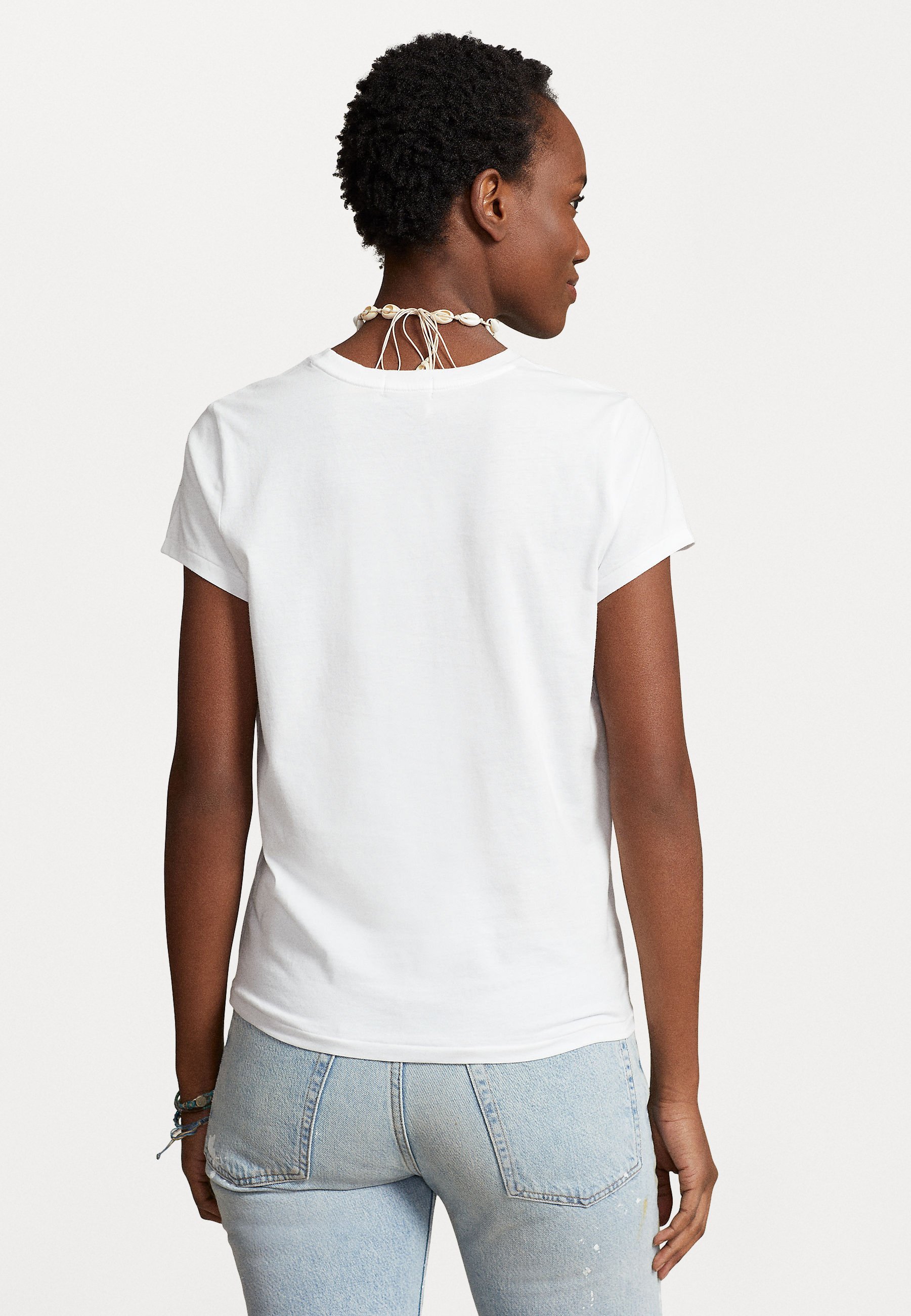 Polo Ralph Lauren COTTON JERSEY CREWNECK T-särk - Lihtne T-särk - valge