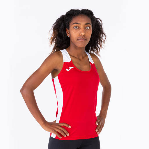  Débardeur Joma Record II rouge et blanc