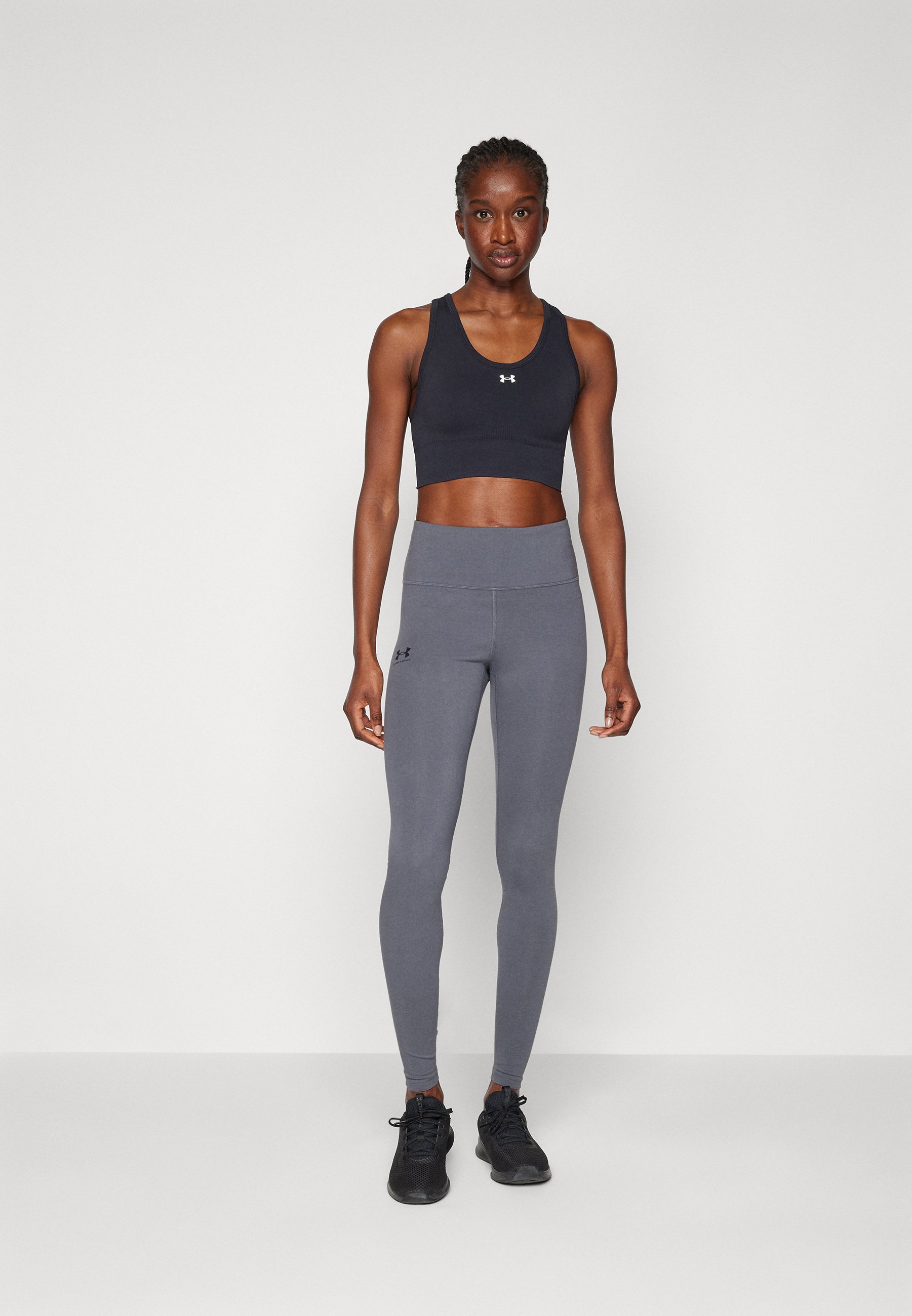 Reggiseno sportivo Under Armour VANISH SEAMLESS MID - Supporto medio - nero/bianco