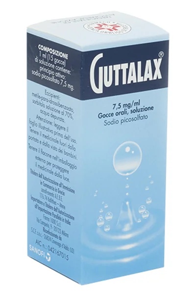 GUTTALAX Solução oral de Guttalax, gotas 15 ml 7,5 mg/ml