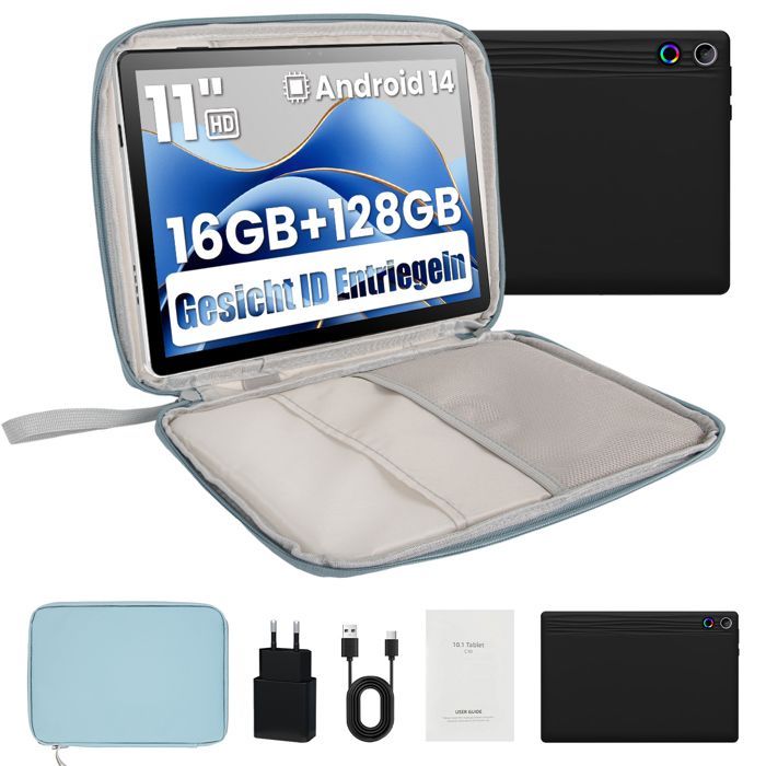 Tablet KOTSREN A523 Octa-core de 11 polegadas - 16 GB de RAM - 128 GB de ROM - Android 14