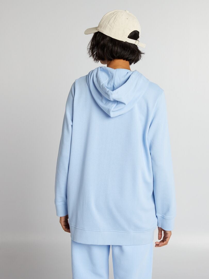 Hoodie met rits - BLAUW
