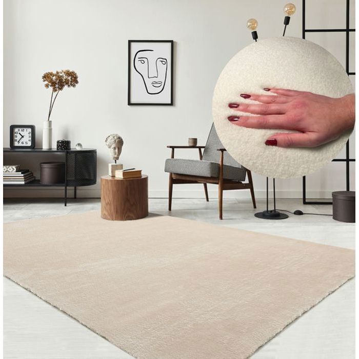 Soft Rug - THE CARPET - Relaxing - Non-slip - Washable - Beige 200x280 cm