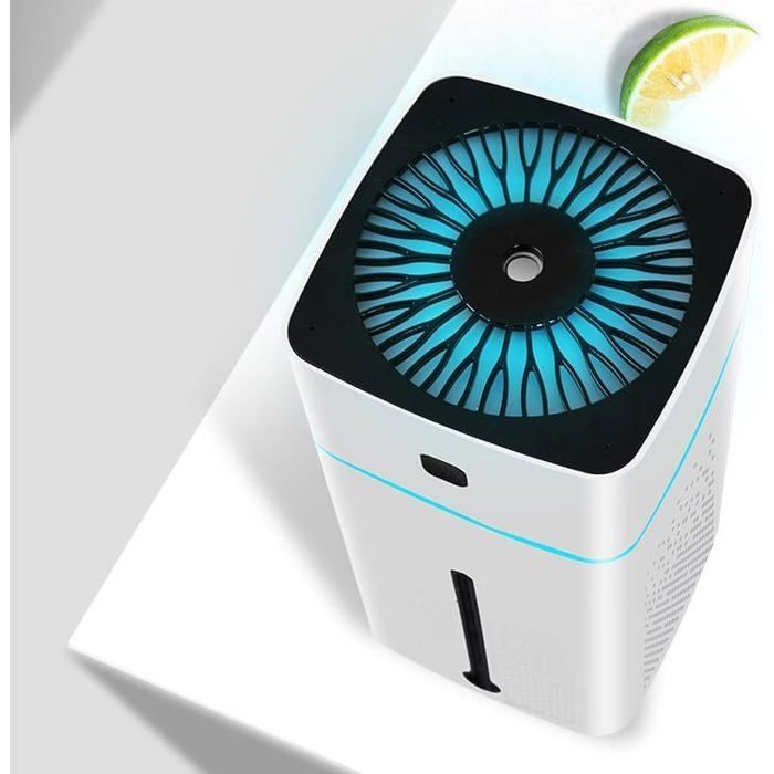 Umidificatore d'aria da 1000 ml con diffusore USB, silenzioso, colore bianco, marca YYV.
