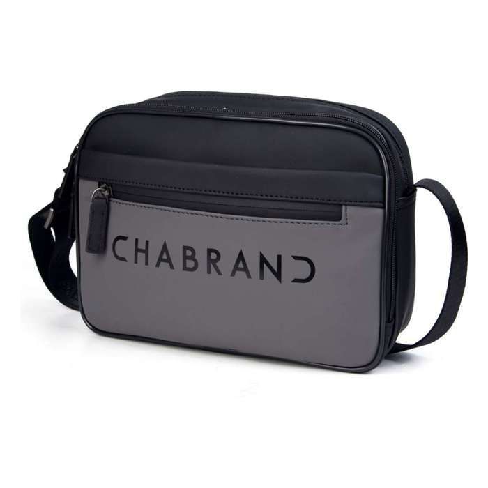 Sacoche zippée porté croisé Touch Bis Chabrand Noir / Gris