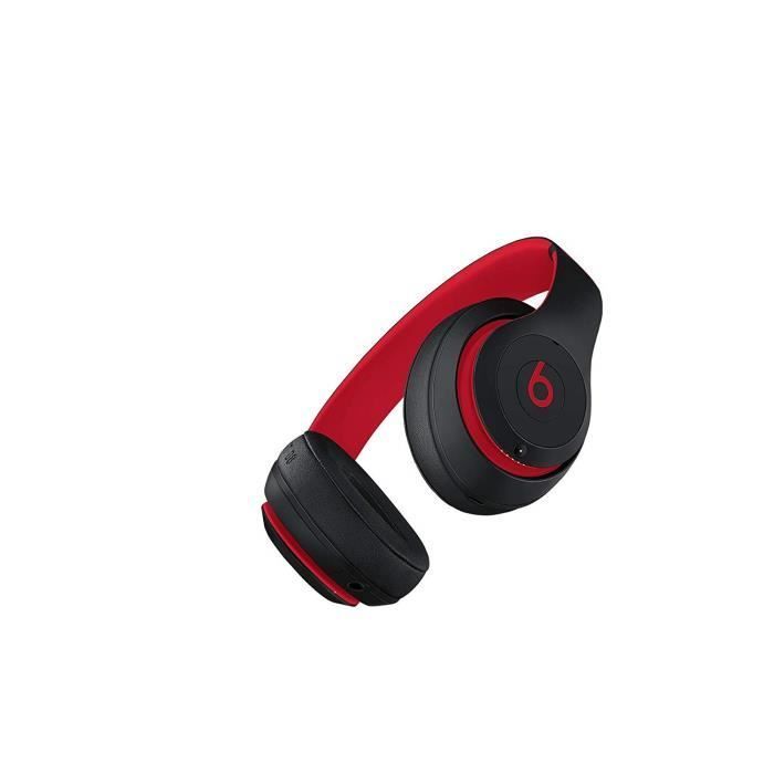 Auriculares inalámbricos Beats Studio3 - Auriculares Bluetooth inalámbricos Beats Studio3 - Colección Beats Decade - Negro-Rojo Challenge