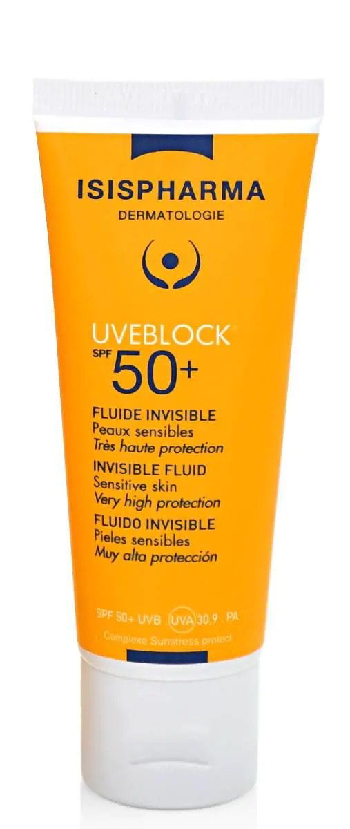 Isispharma Uveblock UVA/UVB SPF50+ - Fuid z filtrem bezbarwny
