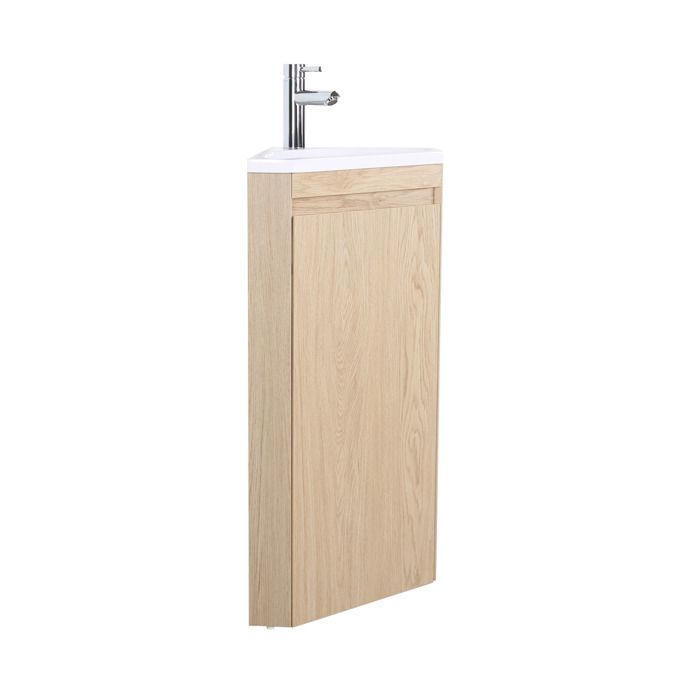 Meuble lave-mains d'angle SORRENTO avec vasque en résine