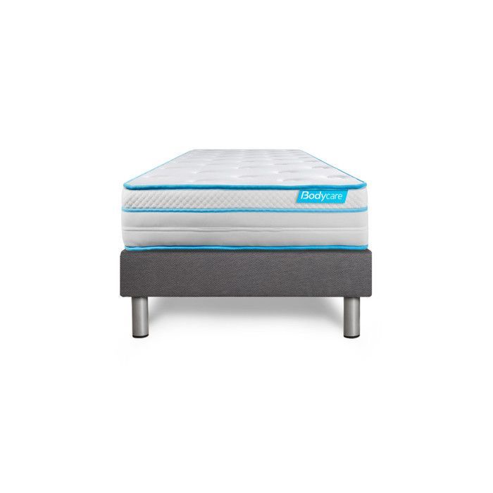 Ensemble BODYZONE+ 90x190 Ressorts ensachés, visco 5 zones Ultra épaisseur
