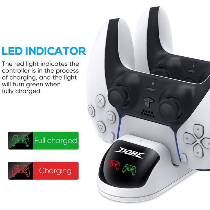 Charger compatible with PS5 controller, USB Fast Charging with LED Indicator compatible with Sony Playstation 5