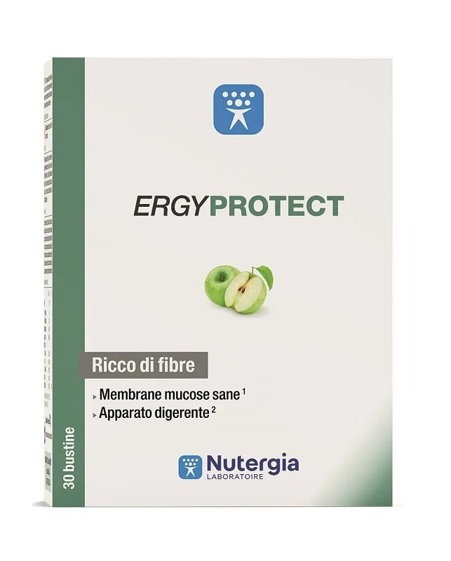 Suplemento alimentar intestinal em pó Ergyprotect da NUTERGIA LABORATORIES, 30 sachês