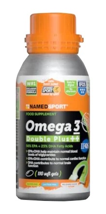 NAMED SPORT Named Sport Omega 3 Double Plus++ Complément alimentaire à base d'acides gras 110 capsules molles Complément alimentaire pour les athlètes