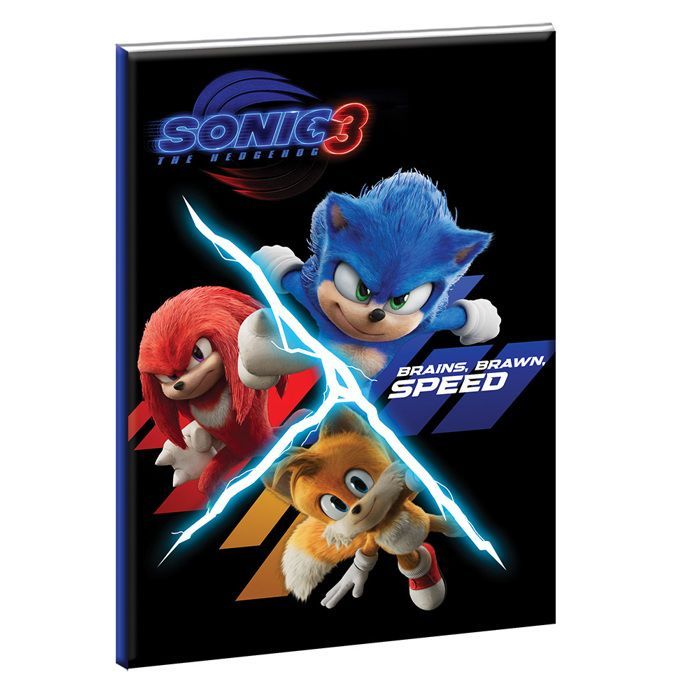 Lined notebook - SONIC - Sonic 3 - 40 pages - Soft cover - B/5 format (17x25 cm)