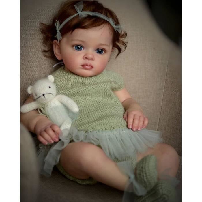 Rebornpop - Tutti - 60 cm - 3D-geschilderd - Zacht lijfje - Realistisch