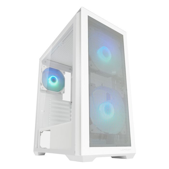 Boîtier PC Gamer - LC-Power Gaming 717W – Meshwork_L Light - Compatible ATX -  RGB - Silencieux - Airflow Optimisé