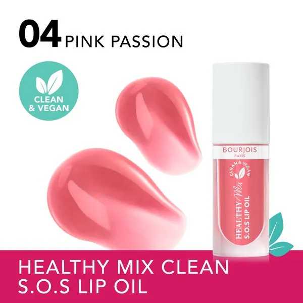 Bourjois, Healthy Mix ajakápoló olaj szérum, Pink Passion, 4,5 ml
