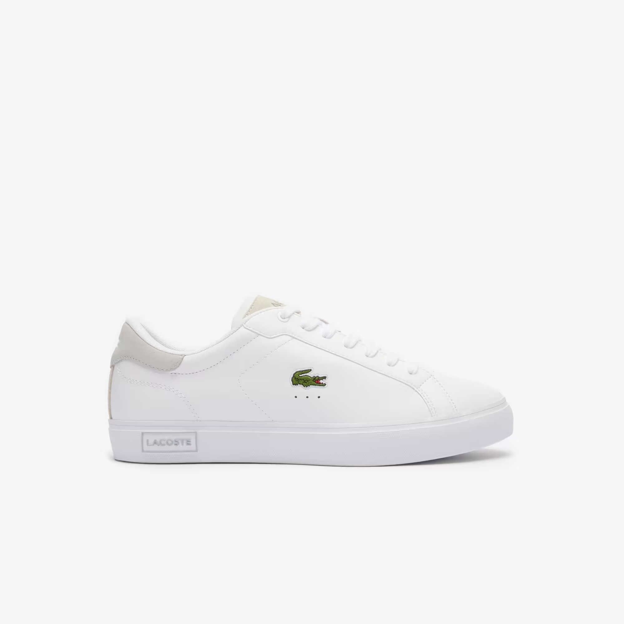 Men's Powercourt Logo Tongue Leather Sneakers