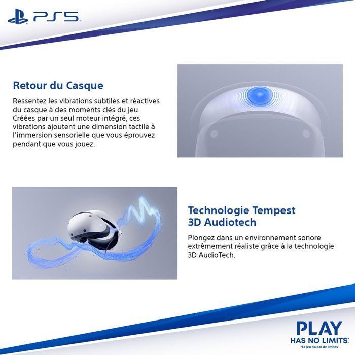 PlayStation VR2 - Casque de Réalité Virtuelle