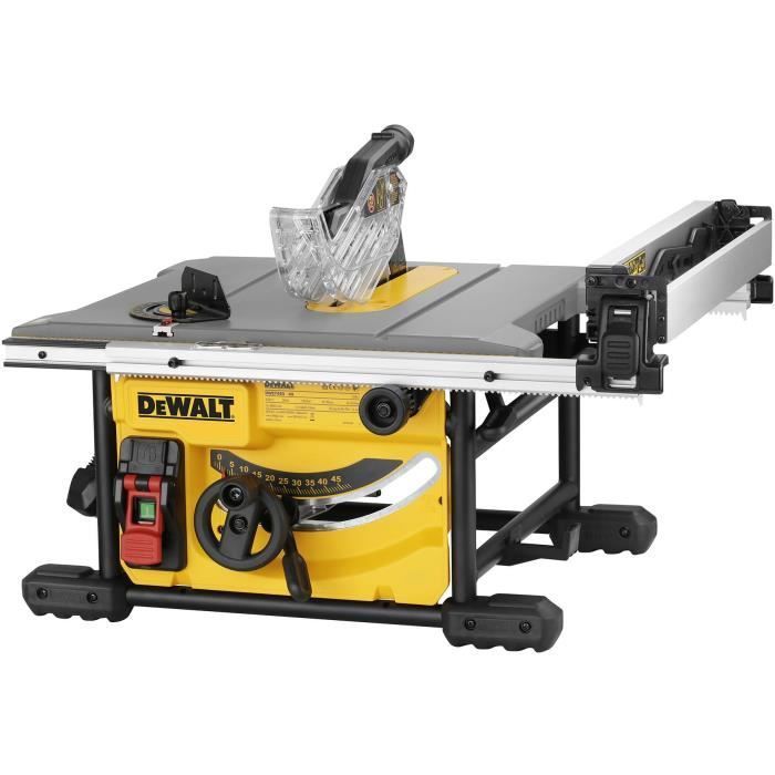 DEWALT 1850W compacte tafelzaag met snoer - 210 mm zaagbreedte - 622 mm zaagbreedte voor grote werkstukken - DWE7485-QS