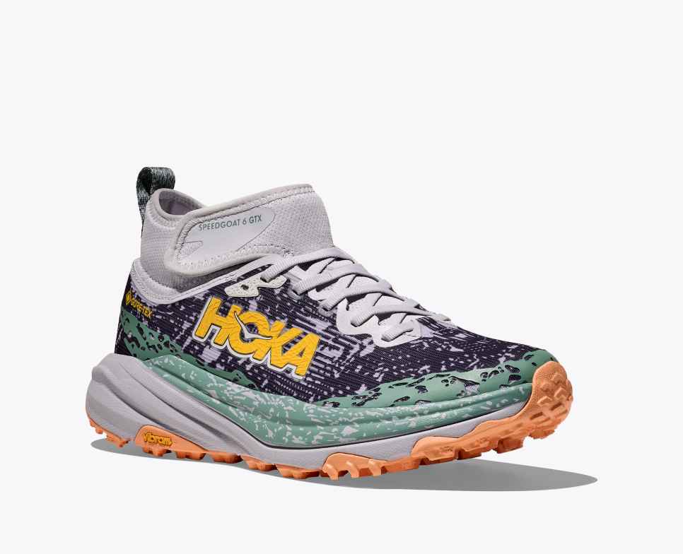 HOKA Speedgoat 6 middels GORE-TEX Cinza Claro / Cinza Carvão