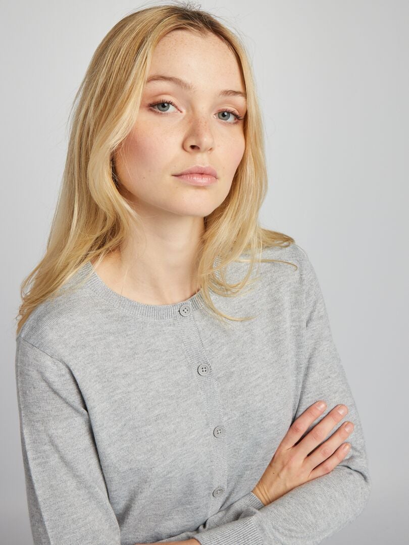 Vest met lange mouwen - GRIJS