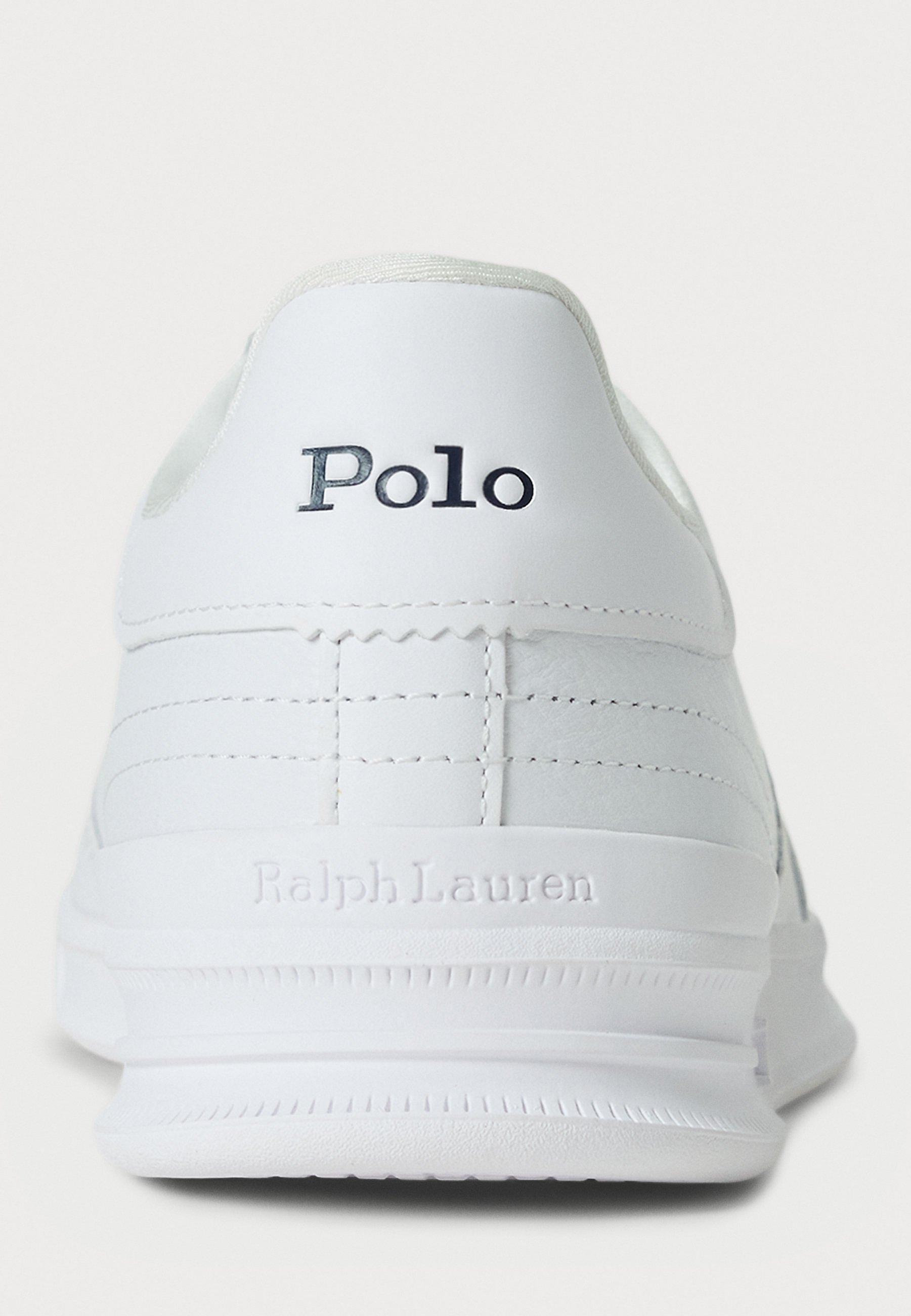 Polo Ralph Lauren HERITAGE AERA SNEAKERS IN PELLE - Sneakers - bianco/blu navy