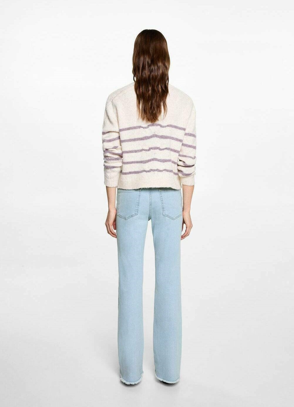 Spodnie jeansowe Mango Kids Flared - jasnoniebieskie