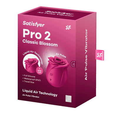 Satisfyer Pro 2 Classic Blossom -ilmapulssivibraattori vedenpitävä klitorisvibraattori 1 kpl 1 kpl