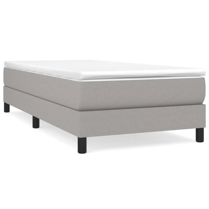 Base de cama de muelles AKO - 90x200 cm - Tejido resistente - Patas robustas - Soporte firme
